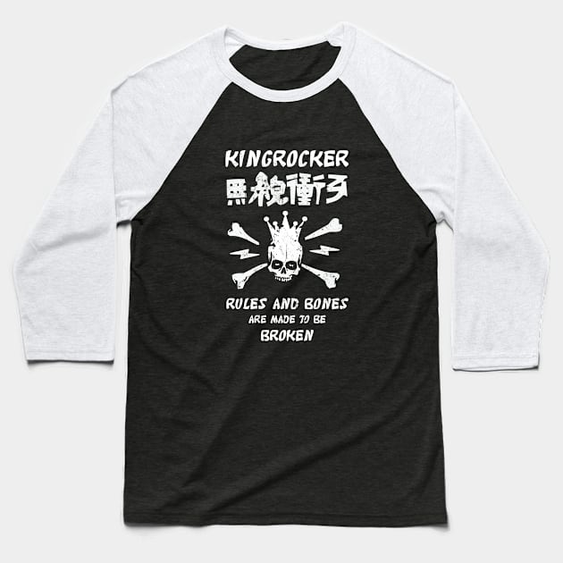 Break Rules Baseball T-Shirt by Kingrocker Clothing